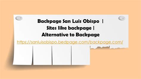 Find backpage Therapeutic in San Luis Obispo YesBackpage Services classifieds. The best place to locate San Luis Obispo Therapeutic advertisements is YesBackpage Services Therapeutic classified section.